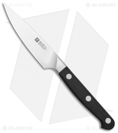 Zwilling Pro 4" Paring Kitchen Knife Black Three Pin