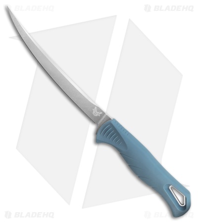 Benchmade Fishcrafter Fixed Blade Fillet Knife Depth Blue Santoprene (5" SW)