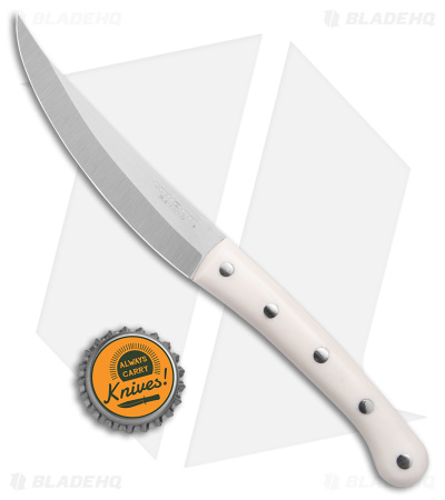 Condor Meatlove Outdoor Cooking Fixed Blade Knife White Micarta (4.6" Satin)