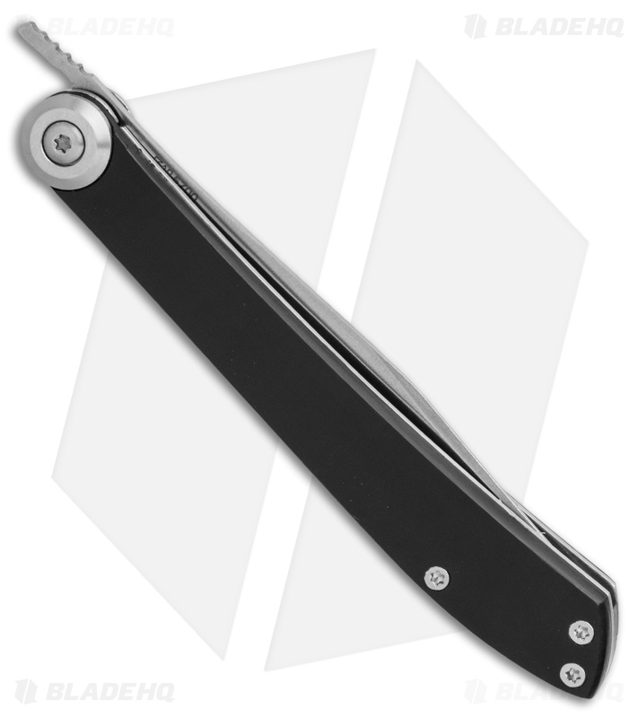 KAI Personal Folding Steak Knife Black POM Handle (3.25" Satin) 5700