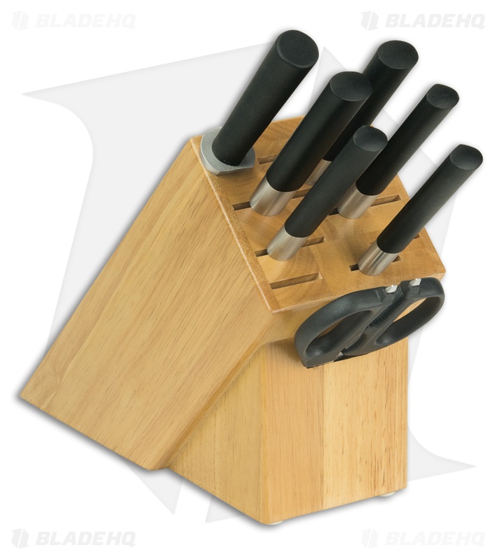Kai Wasabi 8-Piece Kitchen Knife Set w/ Bamboo Storage Block - WSB0800