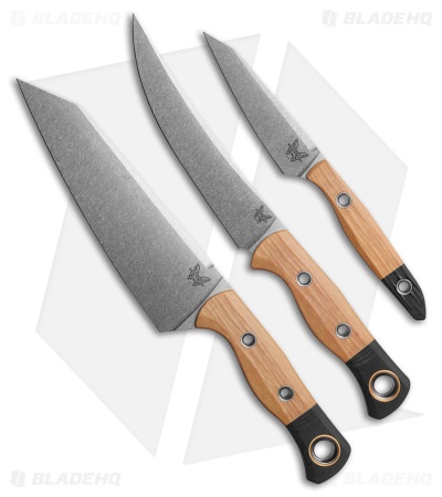 Benchmade 3 Piece Kitchen Knife Set Maple Valley Richlite/Black G-10 4005-02