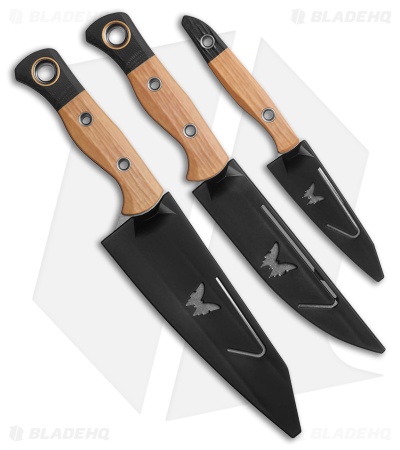 Benchmade 3 Piece Kitchen Knife Set Maple Valley Richlite/Black G-10 4005-02
