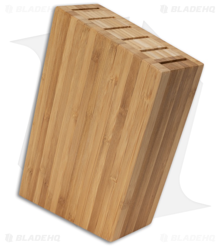 Shun 6-Slot Sidecar Steak Knife Bamboo Block - DM0842
