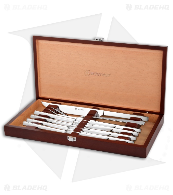 Wusthof 10Piece Stainless Steel Carving and Steak Knife Set w/ Wood