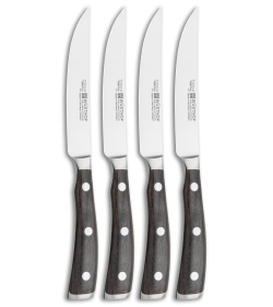 5 PACK LionSTEEL Single Steak Knife 4 W.1.4116 Steel Blade Olive Wood  Handle