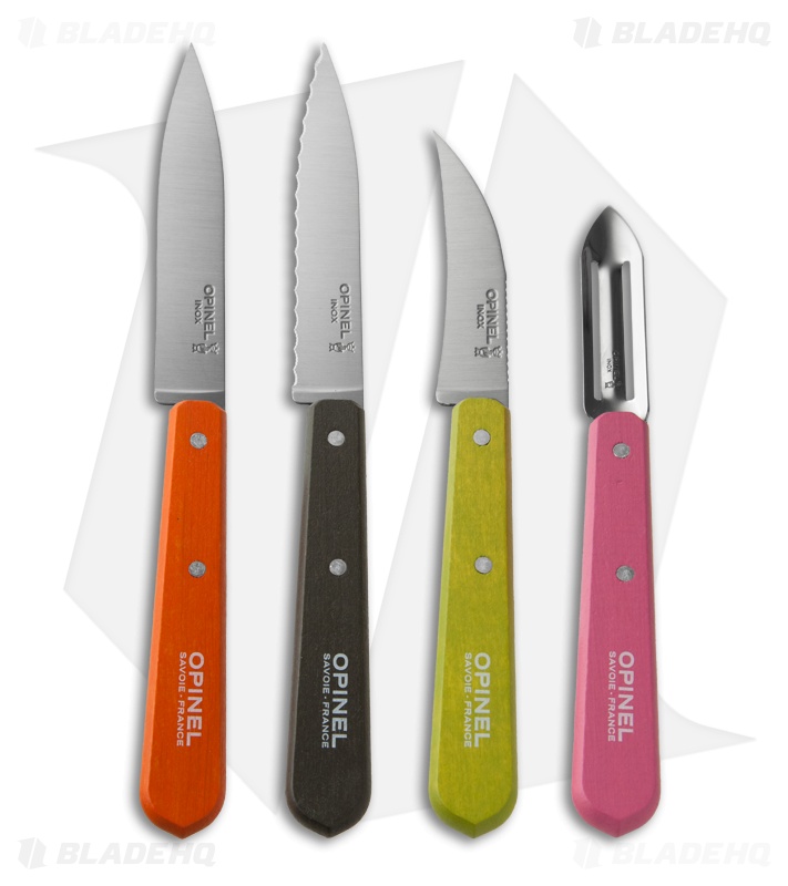 Opinel Essentials "50's" Small Kitchen Set of 4 Stainless Steel Knives