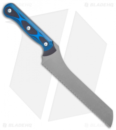 TOPS Knives Dicer 7 Bread Knife 7.6" Black/Blue G-10 