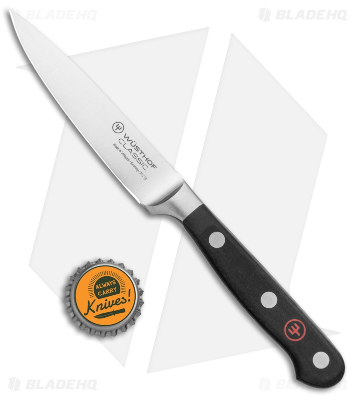 Wusthof Classic 4" Paring Kitchen Knife Black Polymer