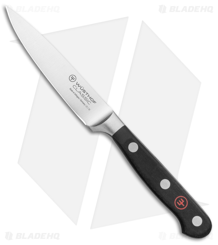 Wusthof Classic 4" Paring Kitchen Knife Black Polymer Blade HQ