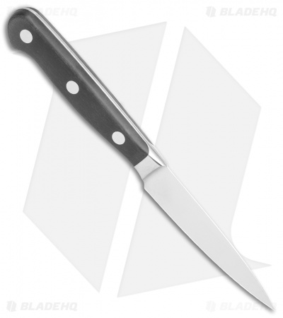 Wusthof Classic 3.5" Paring Kitchen Knife Demi-Bolster Black Polymer