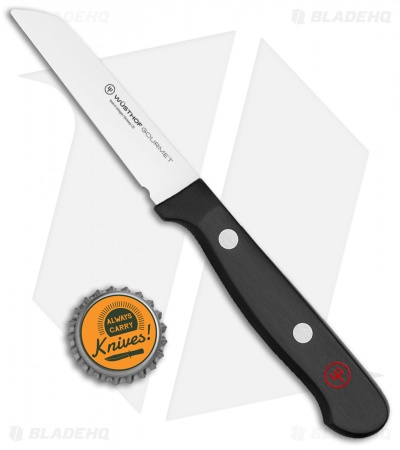 Wusthof Gourmet 3" Flat Cut Paring Kitchen Knife Black Polymer