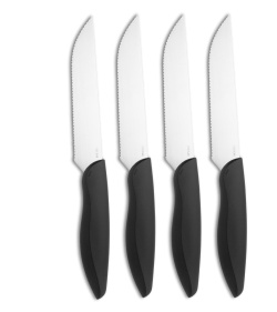 Kershaw 4-Piece Serrated Steak Knife Set Black Polymer | 213097