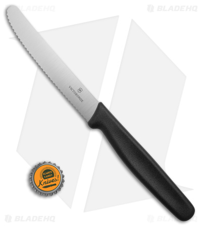 Victorinox Forschner Standard Steak Knife Black Nylon (4.25" Satin Serr)