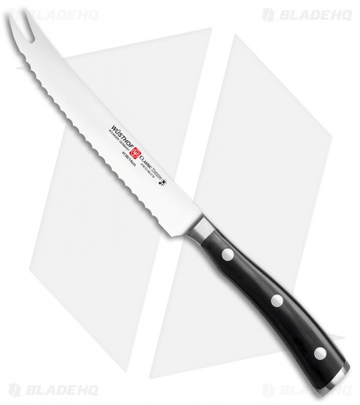 Wusthof Classic Ikon 5" Tomato Kitchen Knife Black Polymer