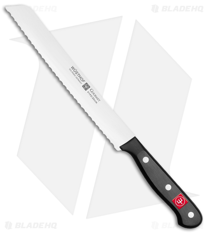 Wusthof Gourmet Bread Knife Black (8" Serrated) Blade HQ