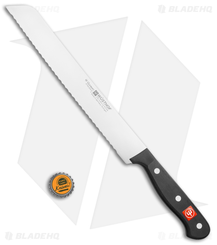 Wusthof Gourmet 9" Bread Knife Black (9" Satin Serrated)