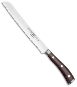 Wusthof Ikon 8" Bread Kitchen Knife Grenadill Wood