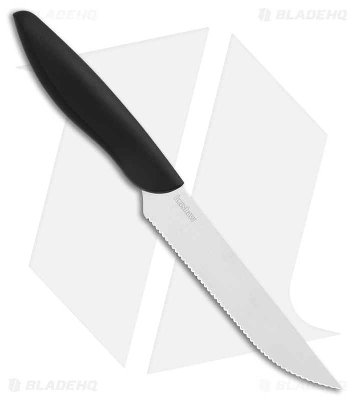 Kershaw 4-Piece Serrated Steak Knife Set Black Polymer
