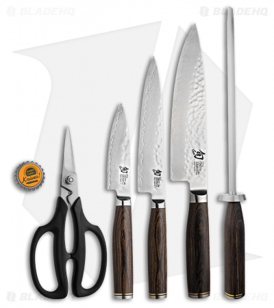 Shun Premier 6 Piece Basic Block Set Kitchen Knives