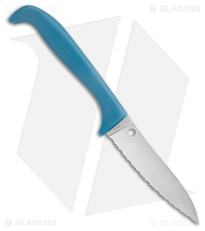 Spyderco Counter Critter Kitchen Knife Blue (3.4" Satin Serrated) K21SBL