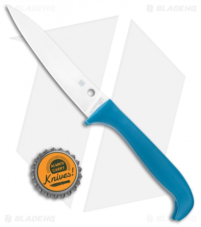 Spyderco Counter Puppy Kitchen Knife Blue (3.4" Satin) K20PBL 