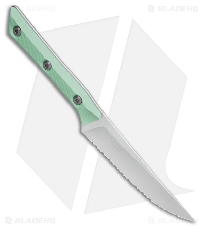Microtech 4pc Steak Knife Fixed Blade Set Caribbean G-10 (4.50" SW Serrated)