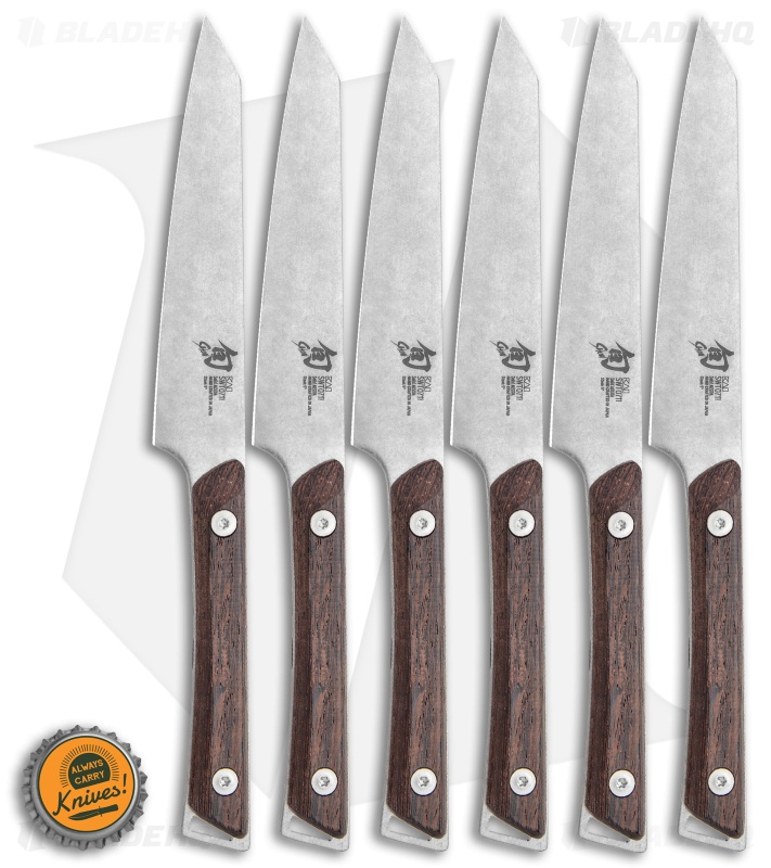 Shun Kanso 6-Piece Steak Kitchen Knife Set
