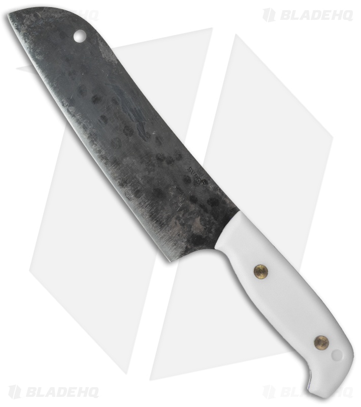 Svord Kiwi Santoku Carbon Steel Chef Knife White (7.25" Two-Tone)