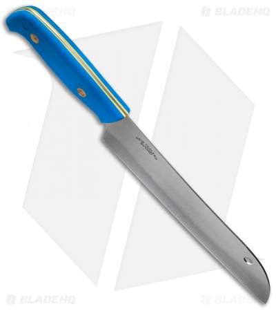 Svord Kiwi Santoku Chef Fixed Blade Knife Blue (7.25" Satin) 