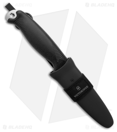 Victorinox Venture Fixed Blade Knife Black Polymer (4.25" Satin)