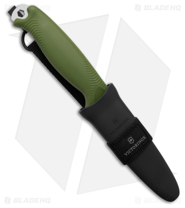 Victorinox Venture Fixed Blade Knife Olive (4.25" Satin)