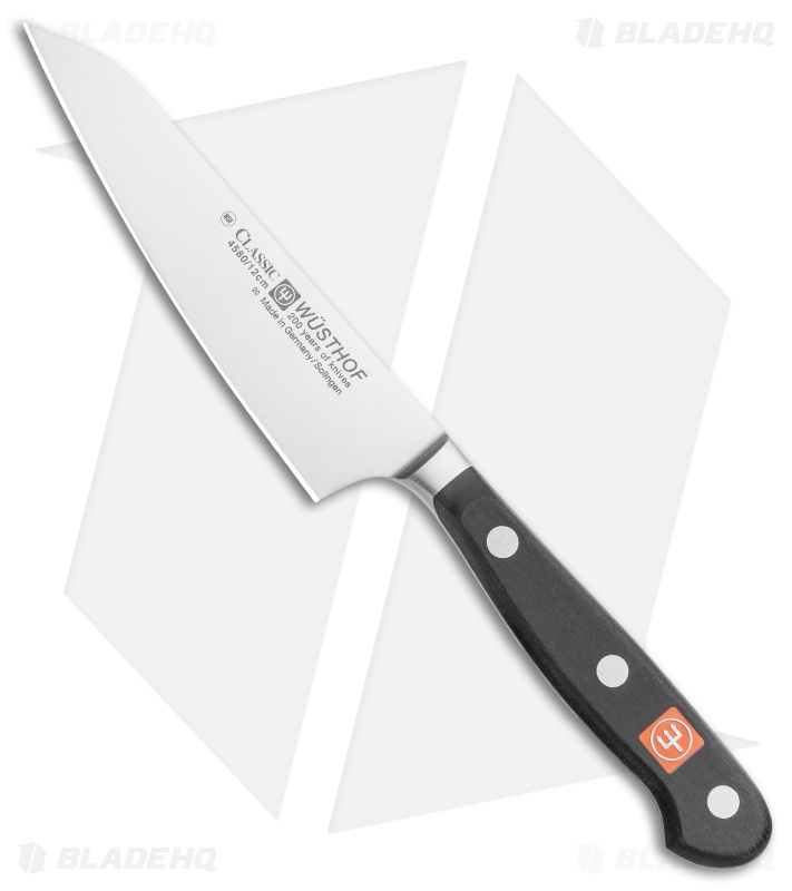 Wusthof Classic 4.5" Asian Utility Kitchen Knife Black Polymer