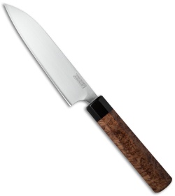 Michael Zieba Custom Japanese Style Kitchen Knife Maple Burl (6" AEB-L)