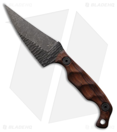 Stroup Knives Mini Mod 2 Fixed Blade Knife Rosewood (3.75" Acid Wash)
