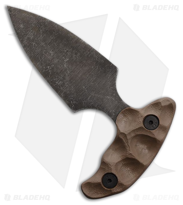 Stroup Knives Stabber Push Dagger FDE G-10 (2.75" Acid Washed)
