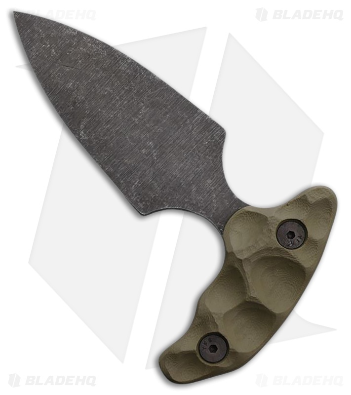Stroup Knives Stabber Push Dagger OD Green G-10 (2.75" Acid Washed)