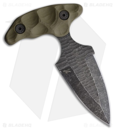 Stroup Knives Stabber Push Dagger OD Green G-10 (2.75" Acid Washed)