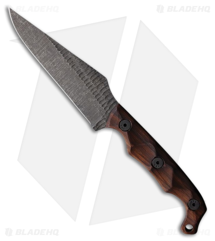 Stroup Knives TU2 Fixed Blade Knife Brown Rosewood (4.5
