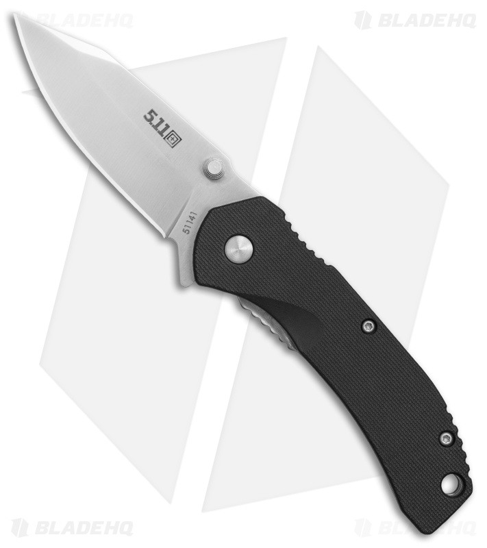 5.11 Tactical Inceptor Curia Frame Lock Knife Black FRN (2.625" Satin)