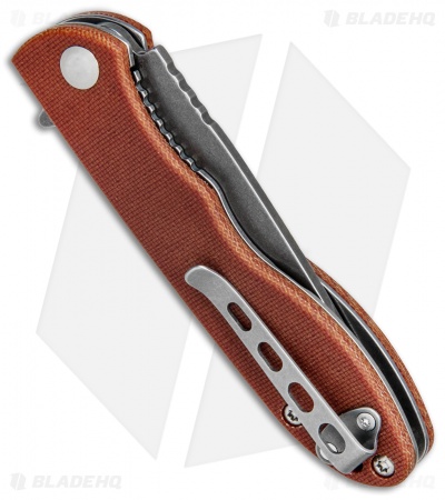 TOPS Knives Mini Scandi Folder MSF-4.0 Flipper Knife Tan Micarta (3.25" SW)