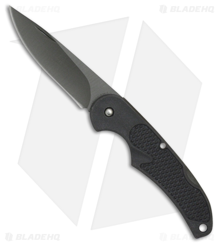 ABKT Small Lock Back Folding Knife Black Aluminum (2.5" Black)