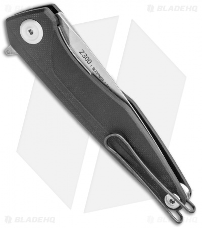 Acta Non Verba Knives Z300 Liner Lock Knife Black G-10 (3.5" Stonewash)