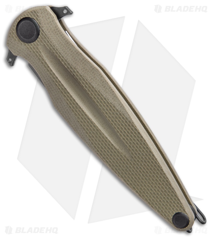 Acta Non Verba Knives Z400 | Dagger | Olive G-10 + DLC - Blade HQ