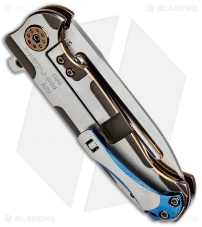 Andre de Villiers Custom Pathfinder Mini Knife Turquoise/Ti (3.2" Satin) AdV