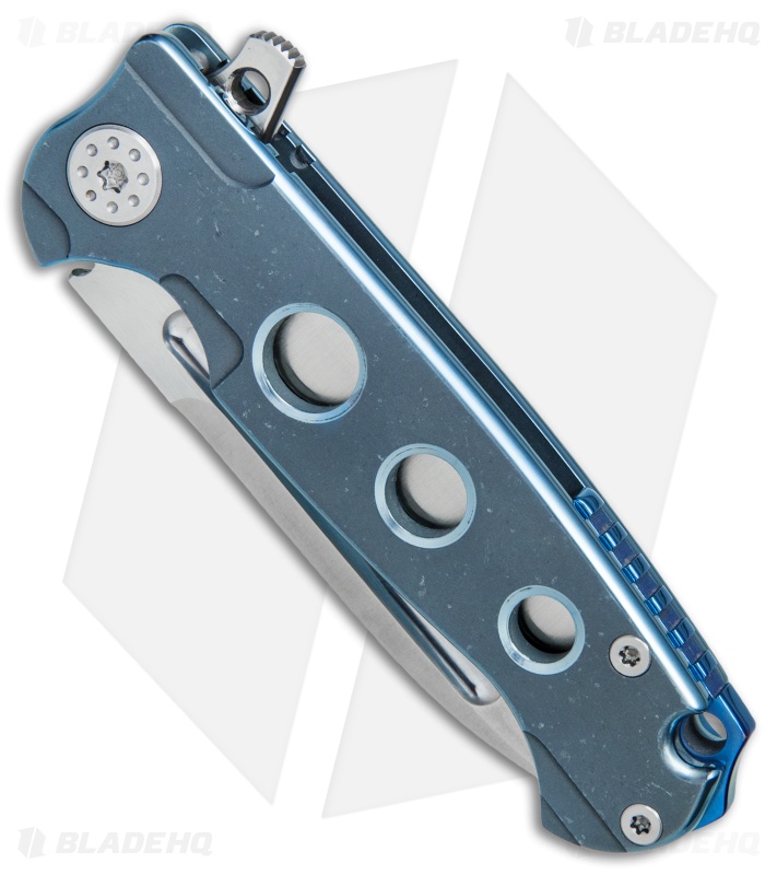 Andre de Villiers Mini Pathfinder Knife 3D Sky Blue Ti (3.2" Satin) AdV