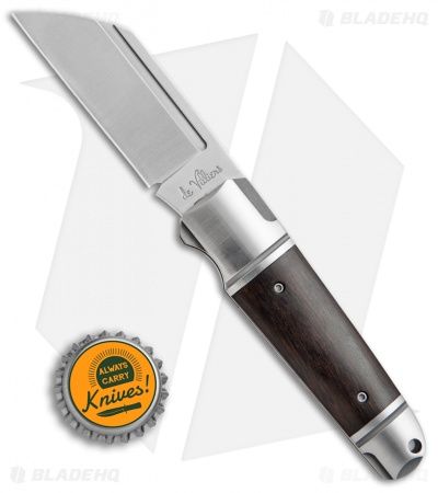 Andre de Villiers Pocket Butcher Slip Joint Knife Ebony Wood (2.9" Satin) AdV