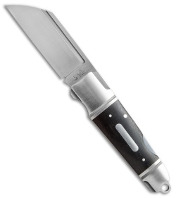 Andre de Villiers Pocket Butcher Lockback Knife Ebony w/ Insert (3.1" Satin) AdV