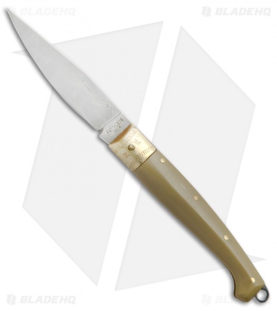 Antonini Knives Small Pattada Friction Lock Knife Sim Horn (3.1" Satin) 637/FC