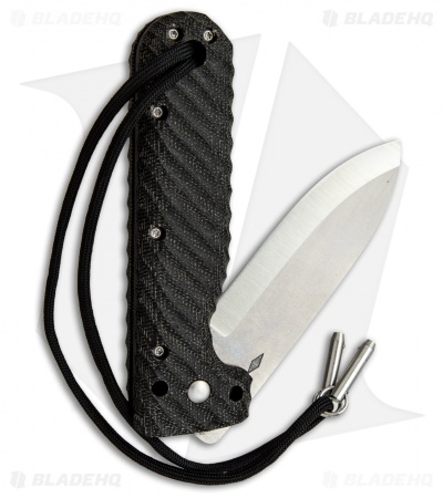 Battle Horse Knives Tree Frog Folding Knife Black Micarta (3.5" Satin) BHK